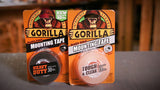 Gorilla Heavy Duty Mounting Tape #6065002 and Clear Mounting Tape #6065001 Combo Pack, 1" x 60" - AutoCareParts.com