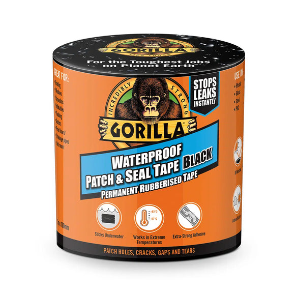 Gorilla Black Waterproof Patch & Seal Tape, 4