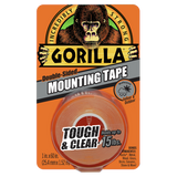 Gorilla Heavy Duty Mounting Tape #6065002 and Clear Mounting Tape #6065001 Combo Pack, 1" x 60" - AutoCareParts.com