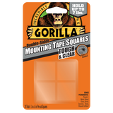 Gorilla Tough & Clear Mounting Tape #6067201, 1" x 1" Pre-Cut Squares - AutoCareParts.com