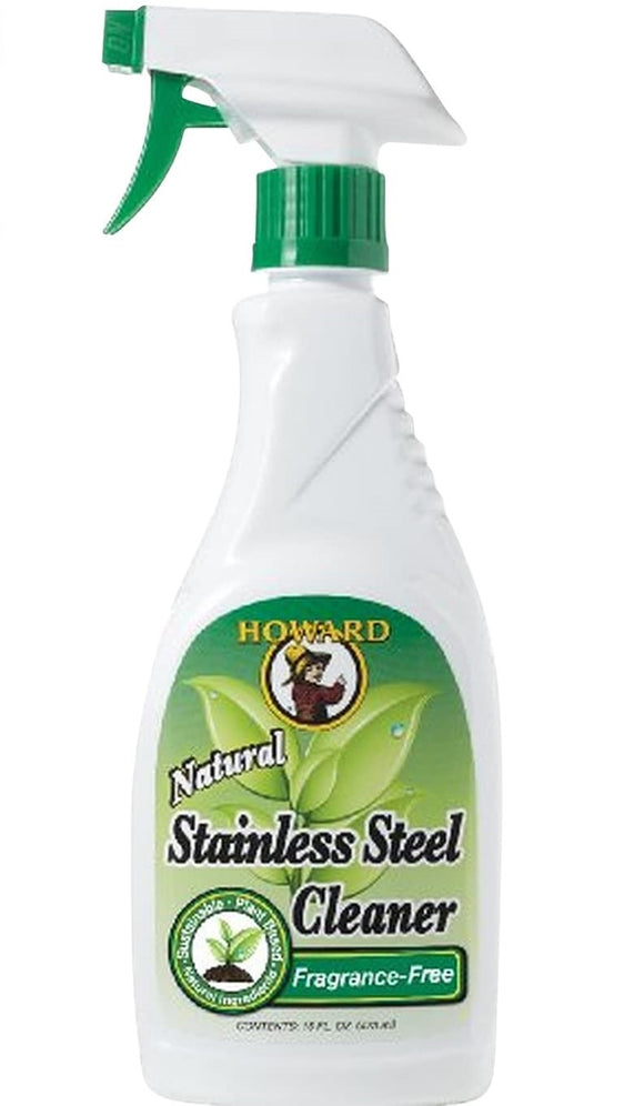 Howard Natural Stainless Steel Cleaner Fragrance Free #SS0012, 16 oz - Pack of 3 - AutoCareParts.com