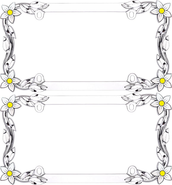 Cruiser Chrome 'Daisy' License Frame #19130 - 2 Frames - AutoCareParts.com