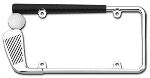 Cruiser Chrome/Painted 'Golf Club' License Frame #19509 - 2 Frames - AutoCareParts.com