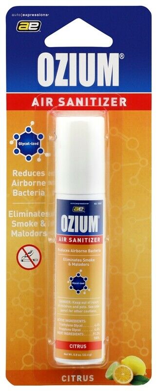 Ozium Air Sanitizer & Freshener Citrus #OZ-62, 0.8 oz - Pack of 6